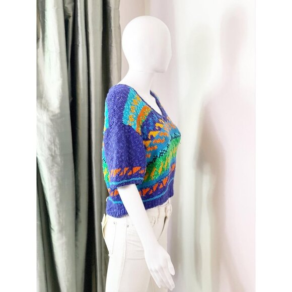 Vintage Liz Claiborne Chunky Knit Sweater M euc - Picture 6 of 8